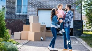 USDA loans in 2026 - happy family with child celebrating move into new home